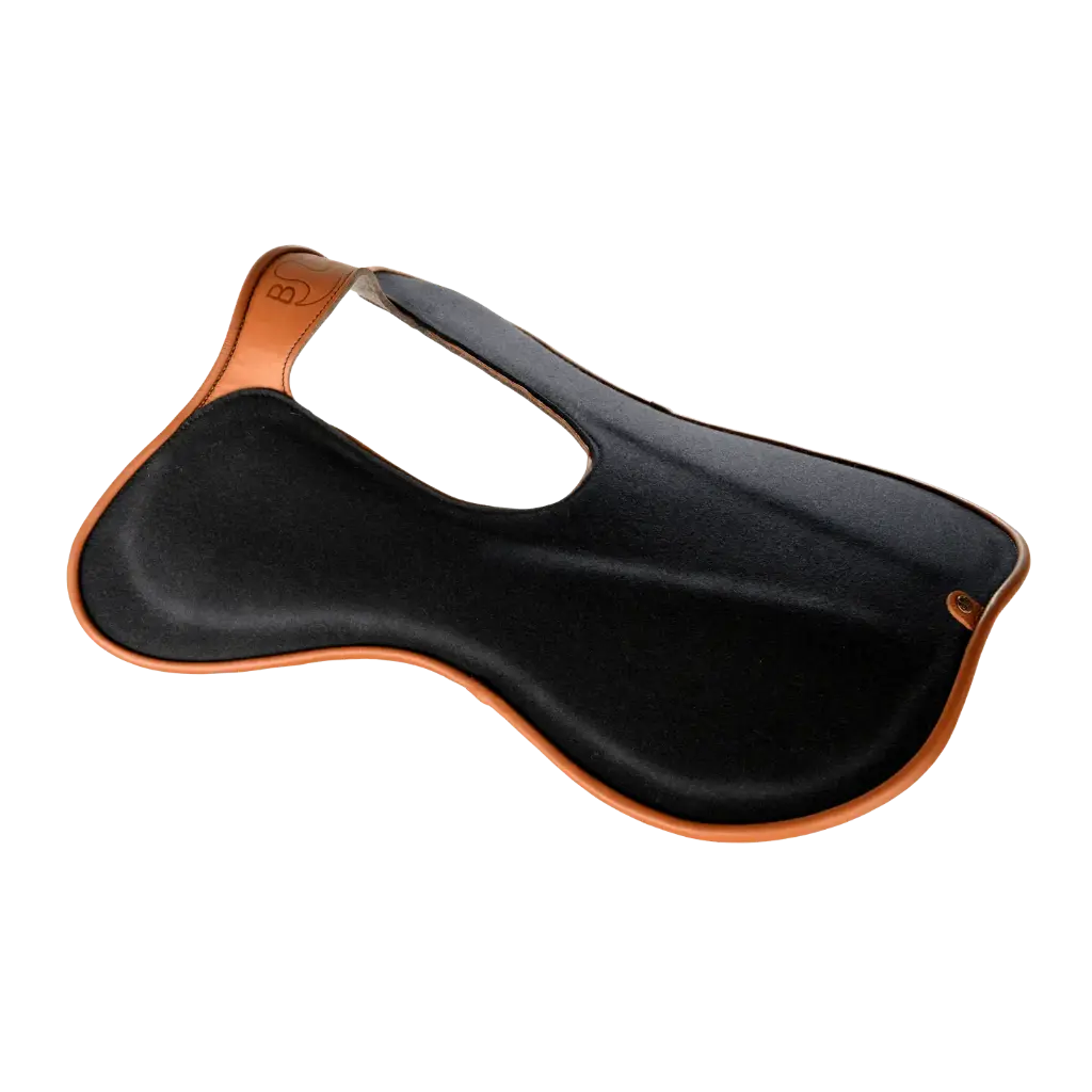 Amortisseur noir avec cuir caramel