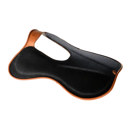 Amortisseur noir avec cuir caramel